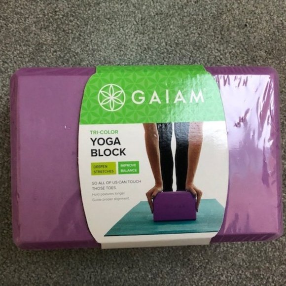 gaiam tri color yoga block